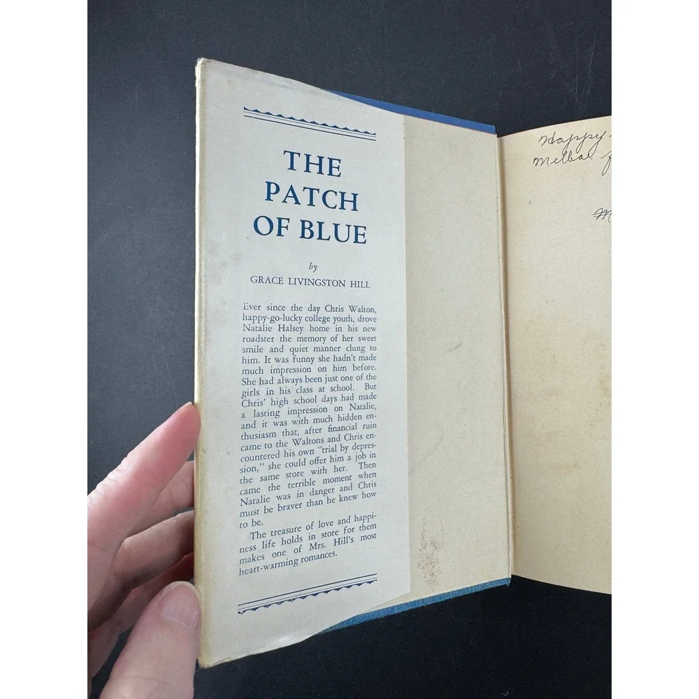 The Patch‎ of Blue Grace Livingston Hill 1932 Vintage Hardcover Grosset & Dunlap